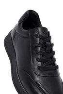 Men's Black Lace-up Leather Sneaker | Derimod