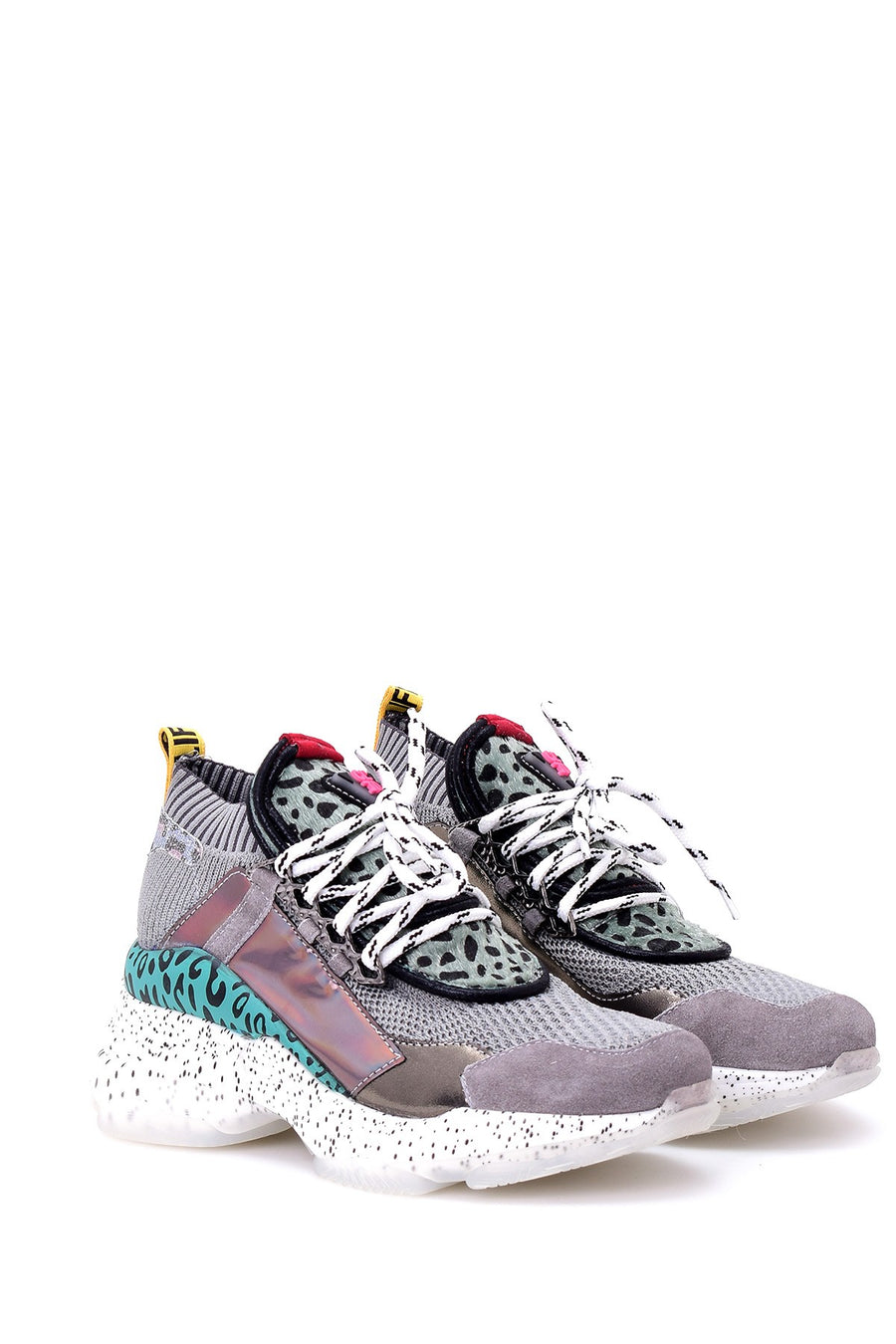 Kadın Leopar Detaylı Sneaker