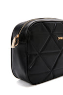 Women's Black Long Strap Quilted Crossbody Bag | Derimod