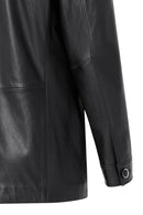 Kevin Men's Black Blazer Leather Jacket | Derimod