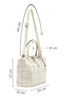 Women's Beige Long Strap Plush Handbag | Derimod