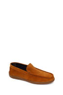 Erkek Taba Süet Deri Casual Loafer | Derimod