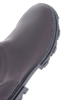 Women's Gray Zippered Thick Soled Boots | Derimod