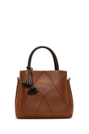 Women's Tan Long Strap Handbag with Accessory Detail | Derimod