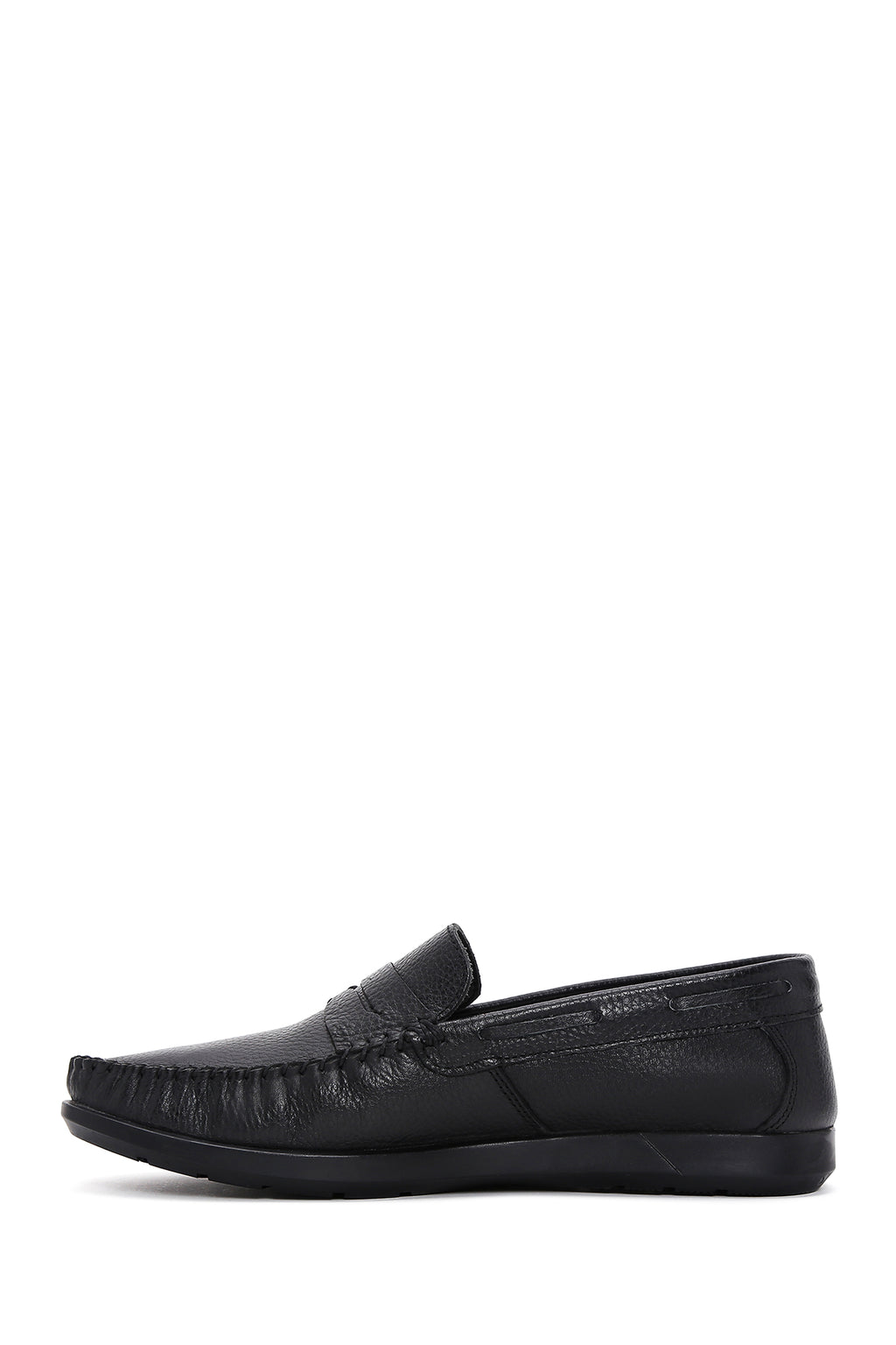 Erkek Siyah Deri Casual Loafer