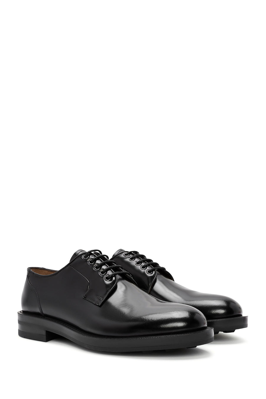 
Men's Black Lace-Up Leather Classic Shoes
