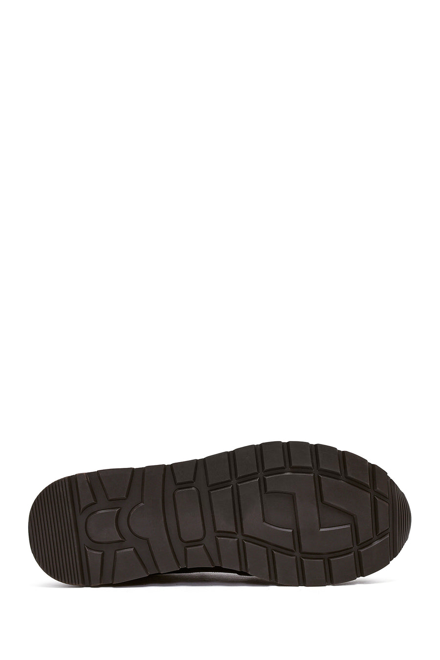 Men's Brown Lace-Up Leather Casual Sneakers