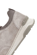 Women's Beige Lace-Up Suede Leather Sneaker | Derimod