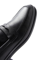 Men's Black Leather Classic Loafer | Derimod