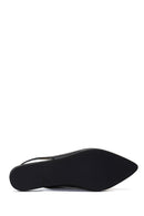 Women's Black Open Back Ballerinas | Derimod