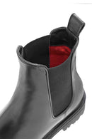 Women's Black Leather Chelsea Boots | Derimod