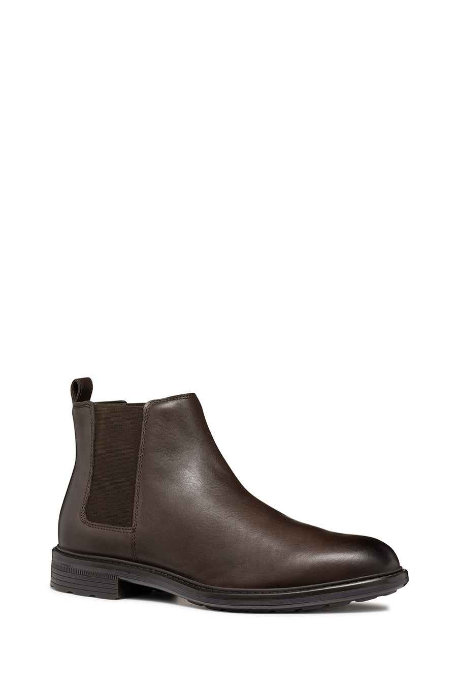 Geox Men's Brown Walk Pleasure Leather Chelsea Boots
