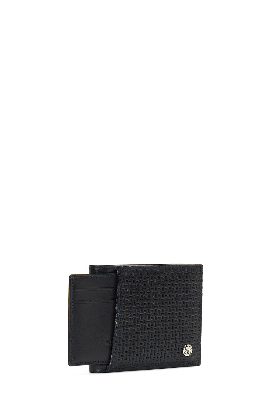 Men's Navy Blue Leather Wallet