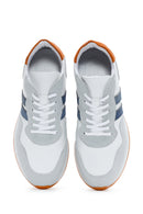 Men's White Leather Sneaker | Derimod