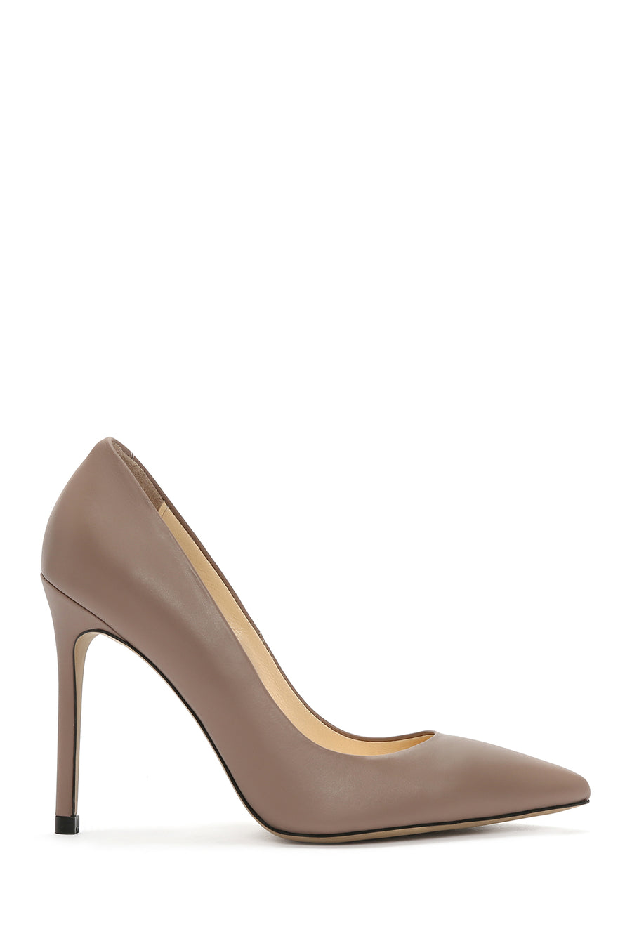 Kadın Bej İnce Topuklu Deri Stiletto 23WFD133118 | Derimod