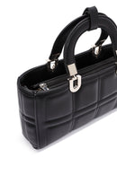 Women's Black Long Strap Quilted Mini Handbag | Derimod