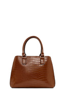 Kadın Kahverengi Uzun Askılı Kroko Kol Çantası | Derimod