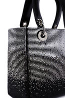 Women's Black Chain Strap Stone Mini Handbag | Derimod