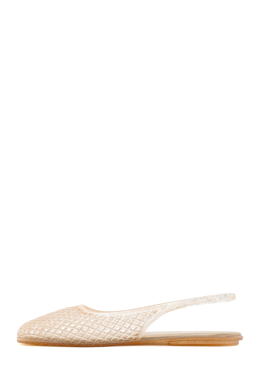 Women's Gold Jelly Sandals