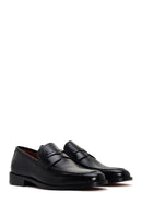 Men's Black Leather Classic Loafer | Derimod