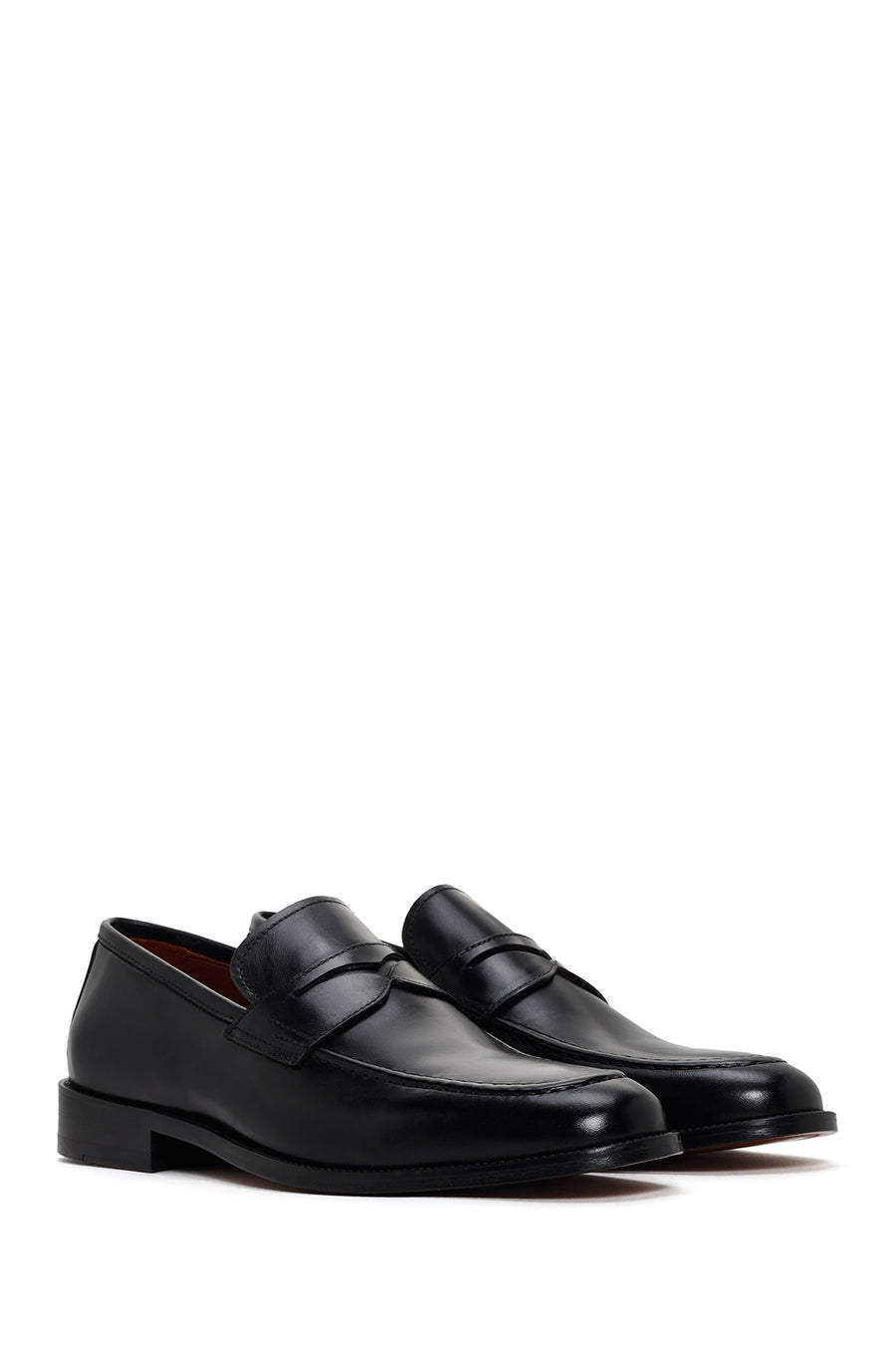 Men's Black Leather Classic Loafer