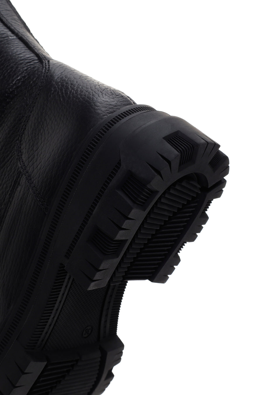 Women's Black Zippered Leather Boots