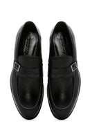 Men's Black Leather Classic Loafer | Derimod