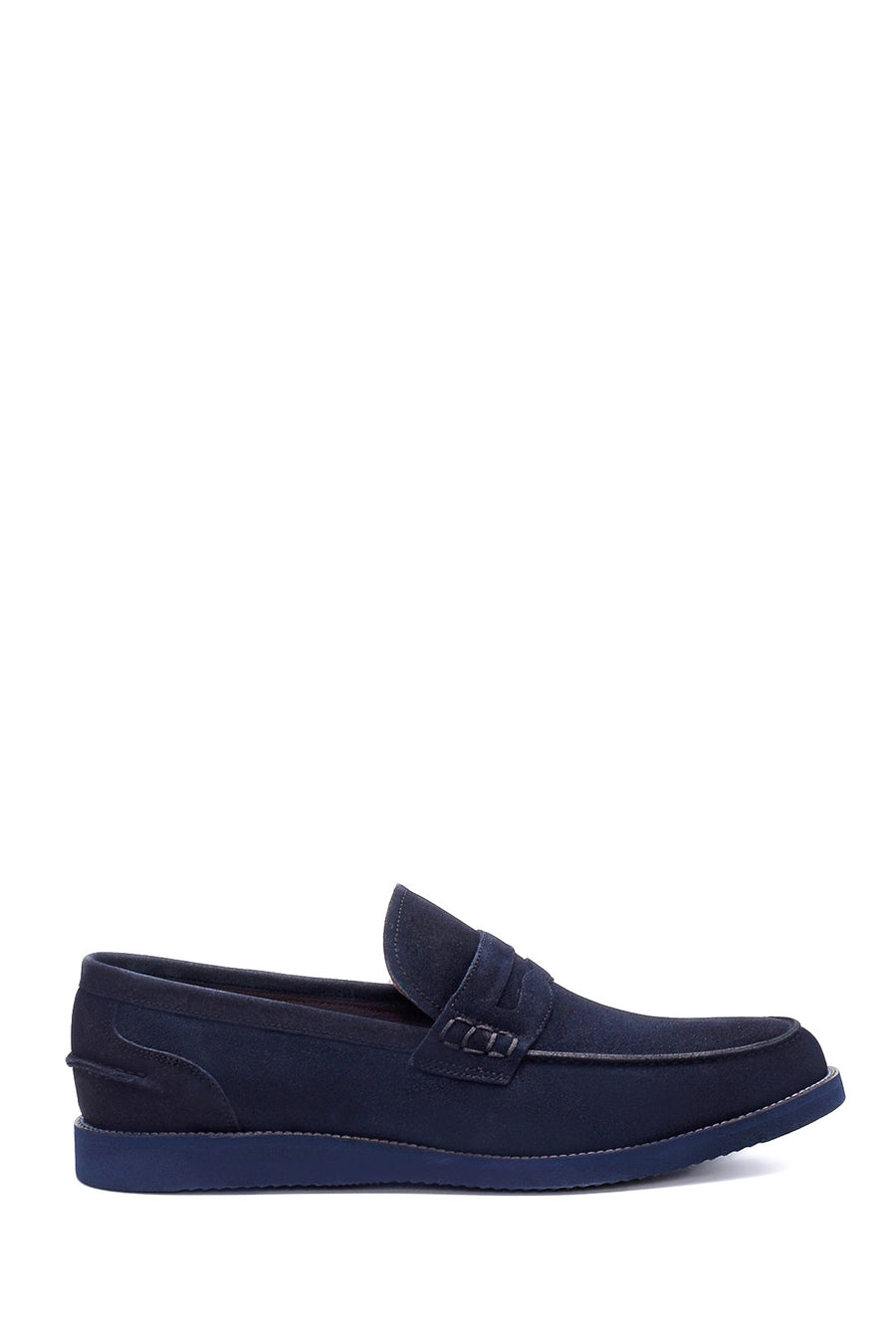 Erkek Lacivert Süet Deri Loafer 22SFD601410 | Derimod