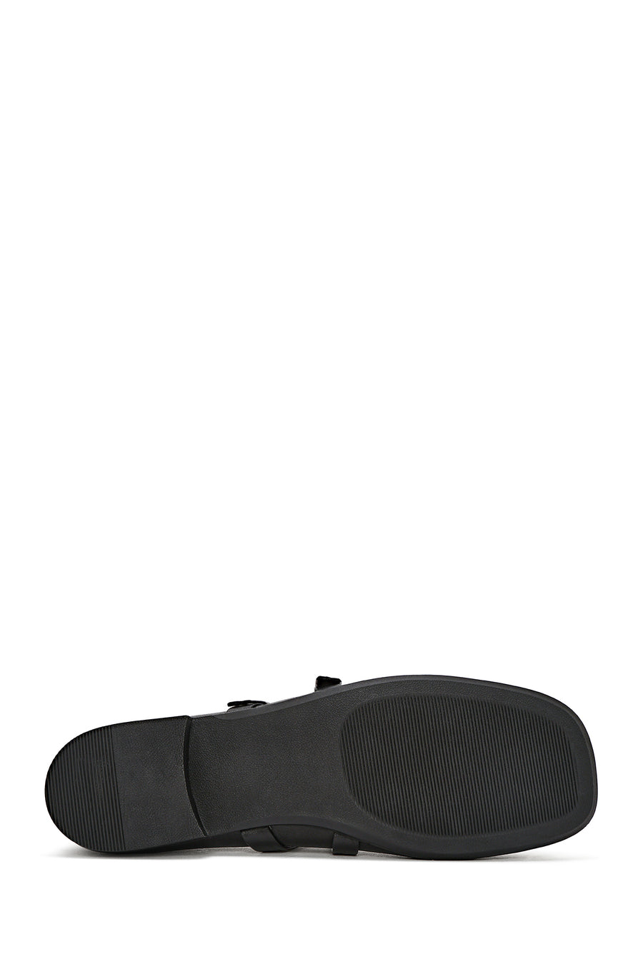 Women's Black Buckle Leather Ballerinas