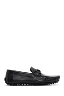 Men's Black Leather Loafer | Derimod