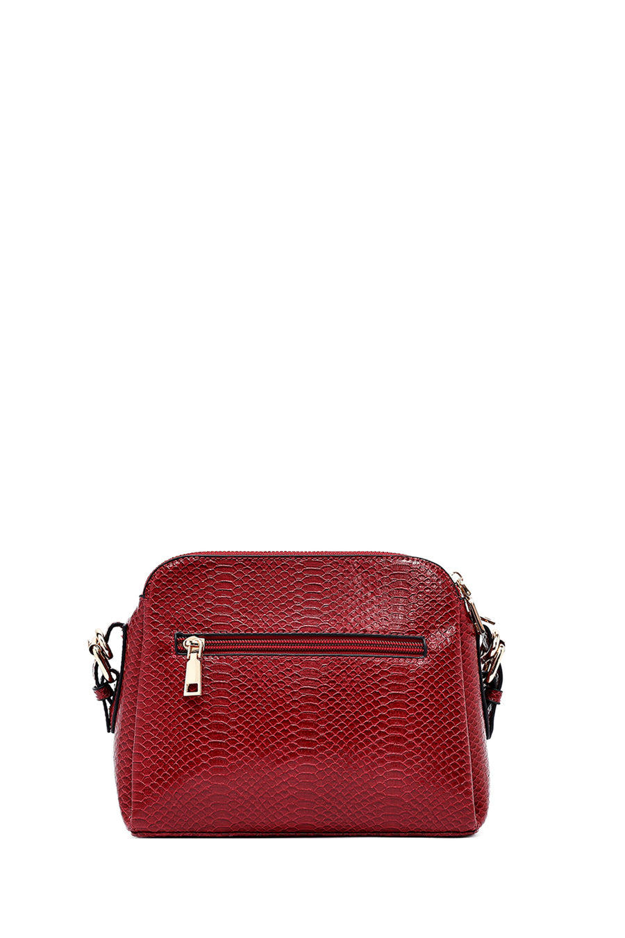 Woman Burgundy Printed Crossbody Bag