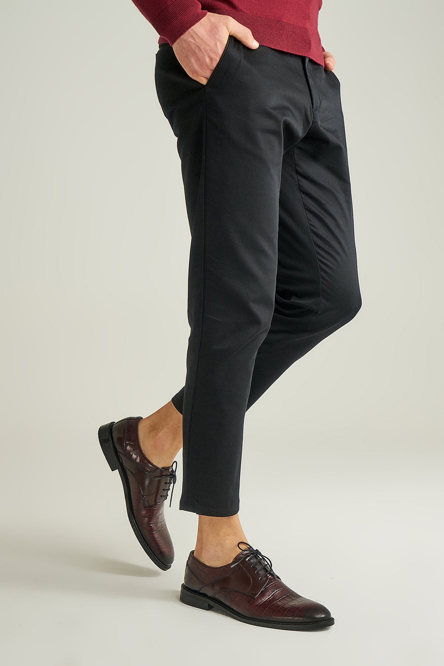 Men's Crocodile Patterned Leather Shoes