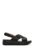 Women's Black Ankle Strap Comfort Sandals | Derimod