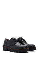 Men's Black Leather Thick Soled Casual Shoes | Derimod