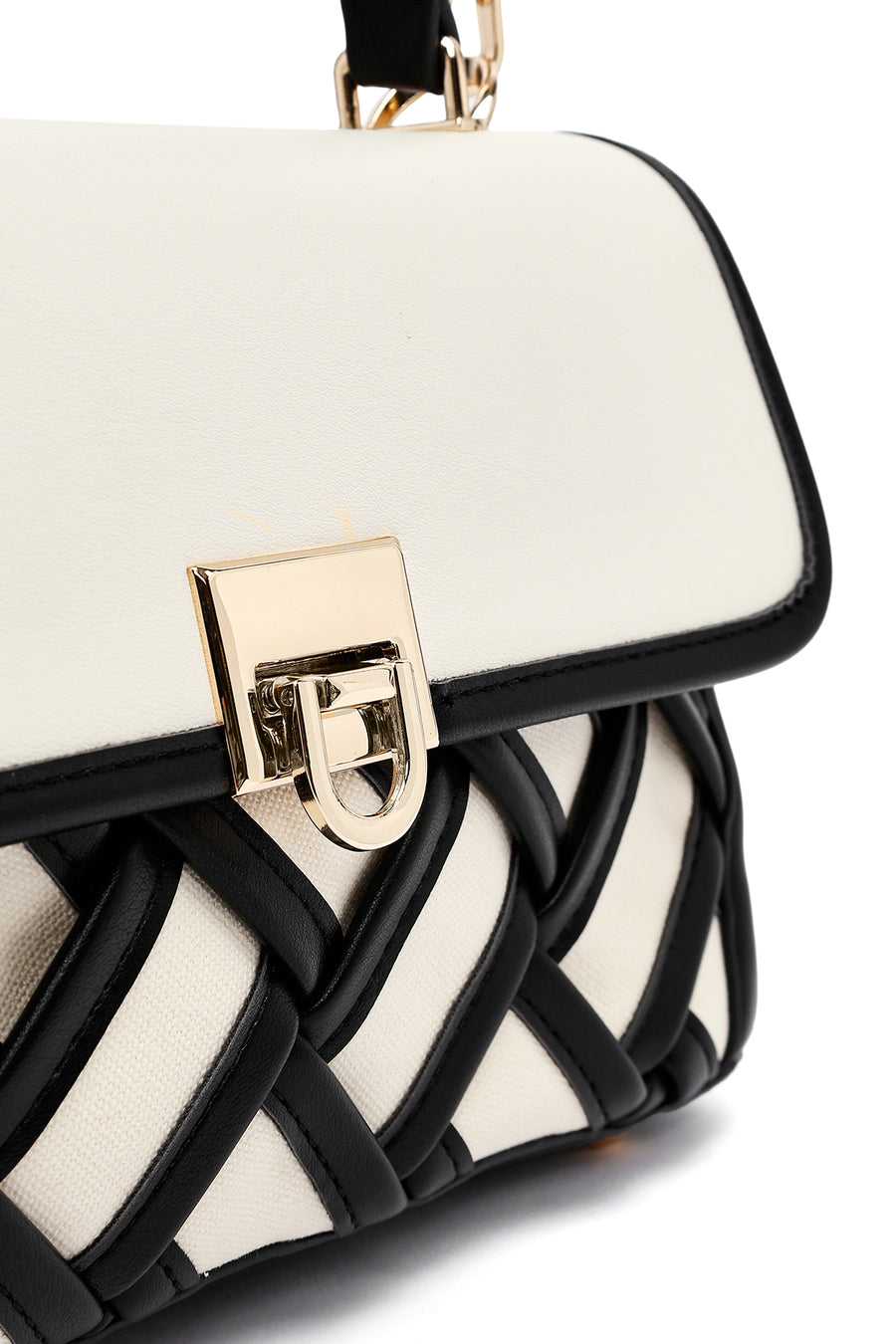 Women's Beige Long Strap Patterned Handbag