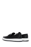 Men's Black Leather Loafer | Derimod