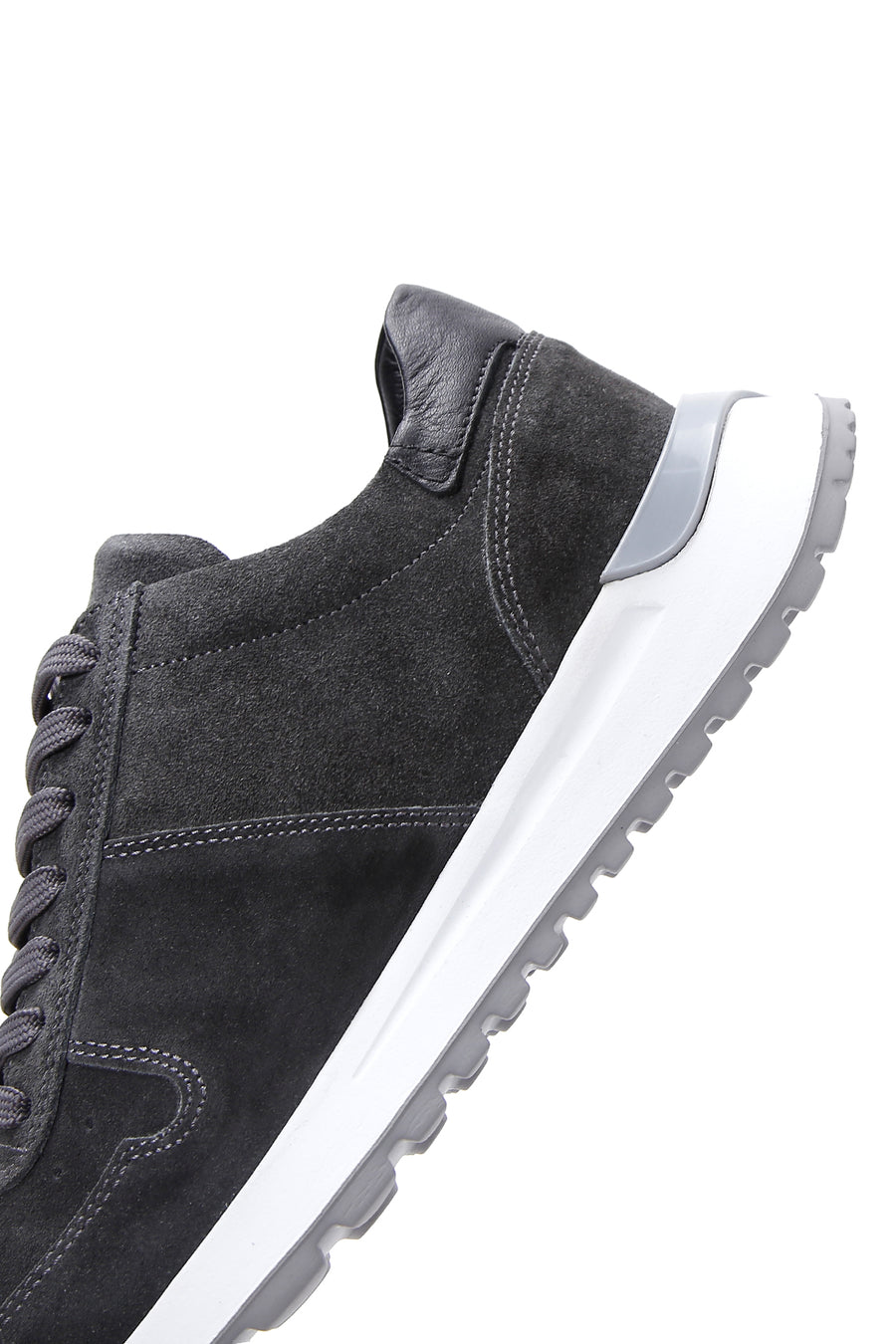Erkek Gri Süet Deri Sneaker