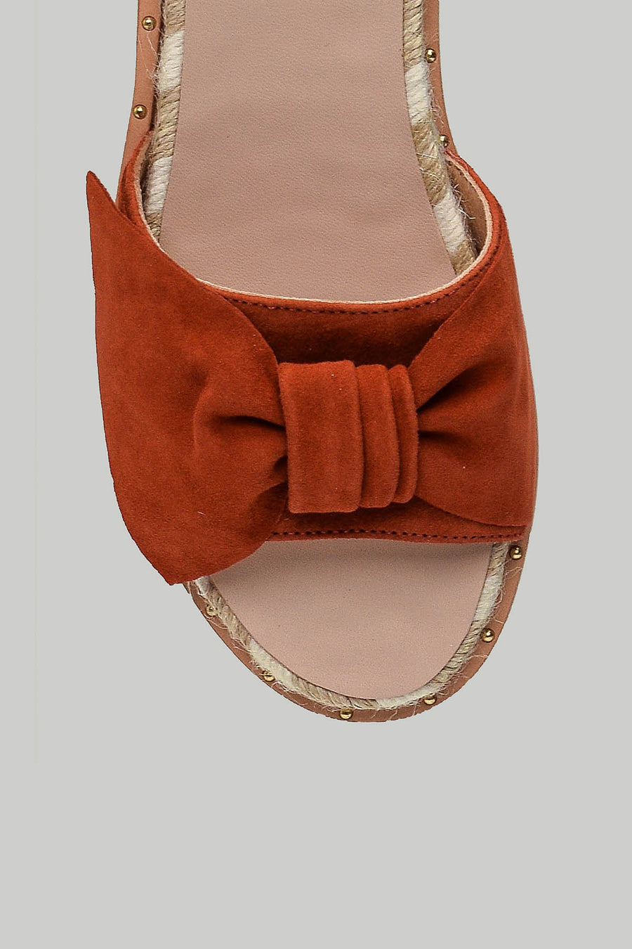 Orange Women's Suede Slippers
