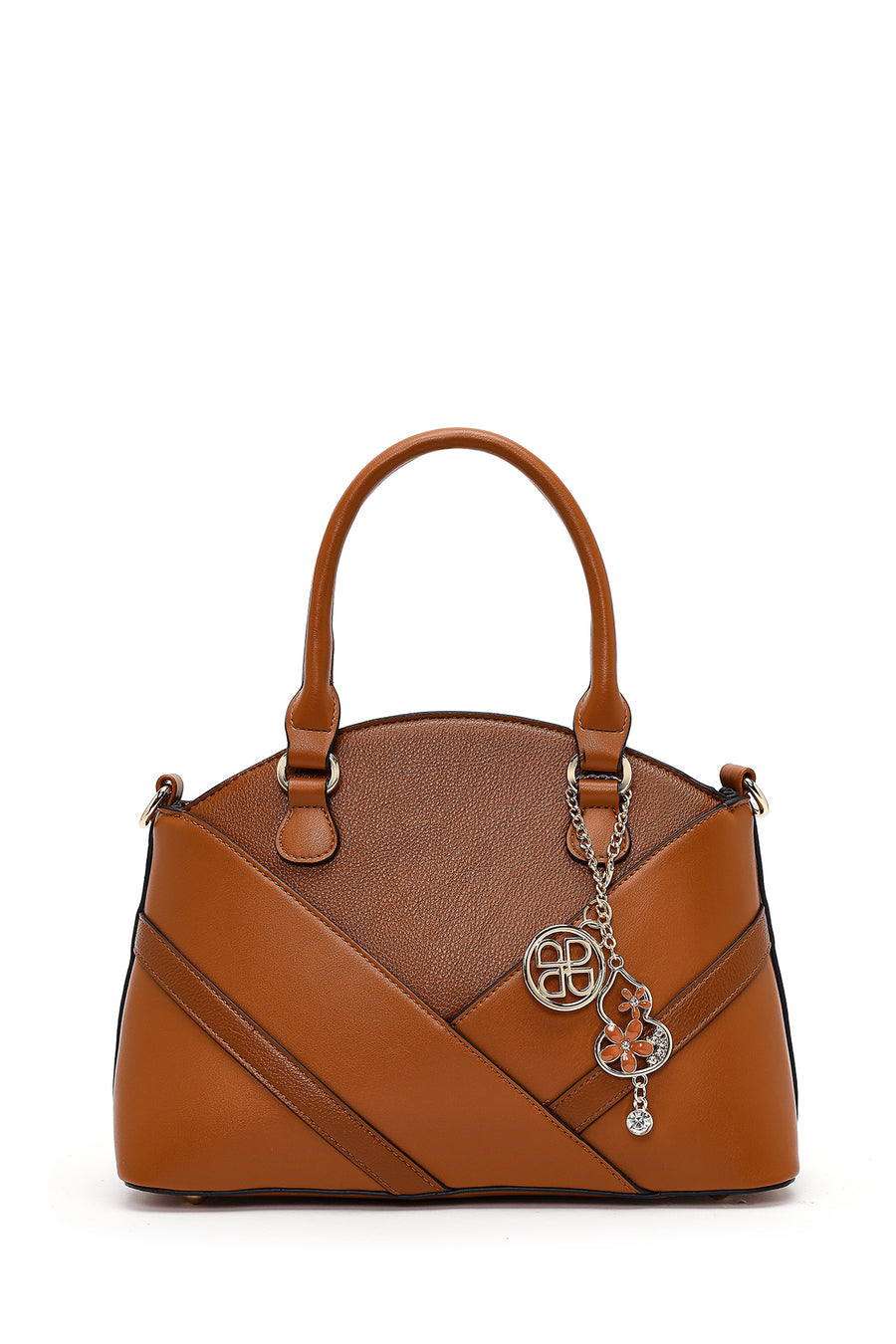 Women's Brown Long Strap Accessory Handbag