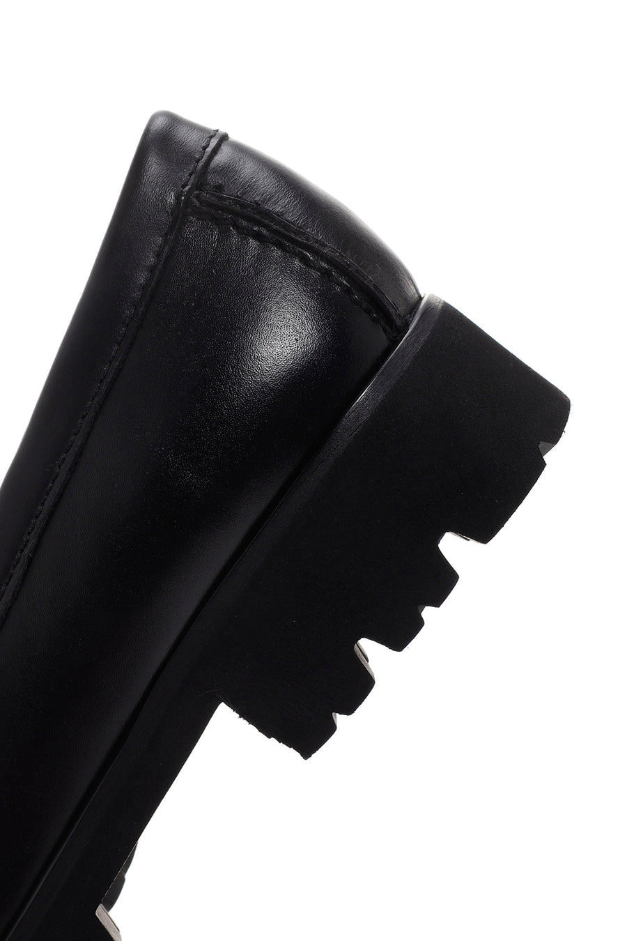 Derimod Gritti Kadın Siyah Deri Klasik Loafer