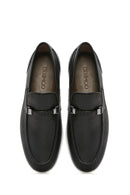 Men's Black Leather Casual Loafer | Derimod
