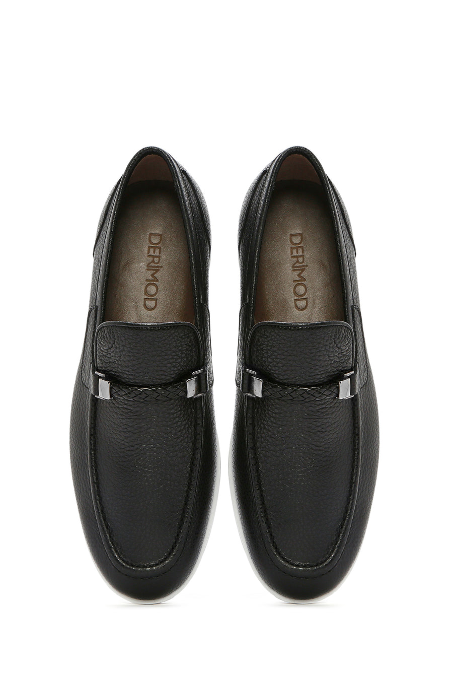 Erkek Siyah Deri Casual Loafer