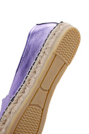 Women's Lilac Metallic Straw Sole Espadrille | Derimod