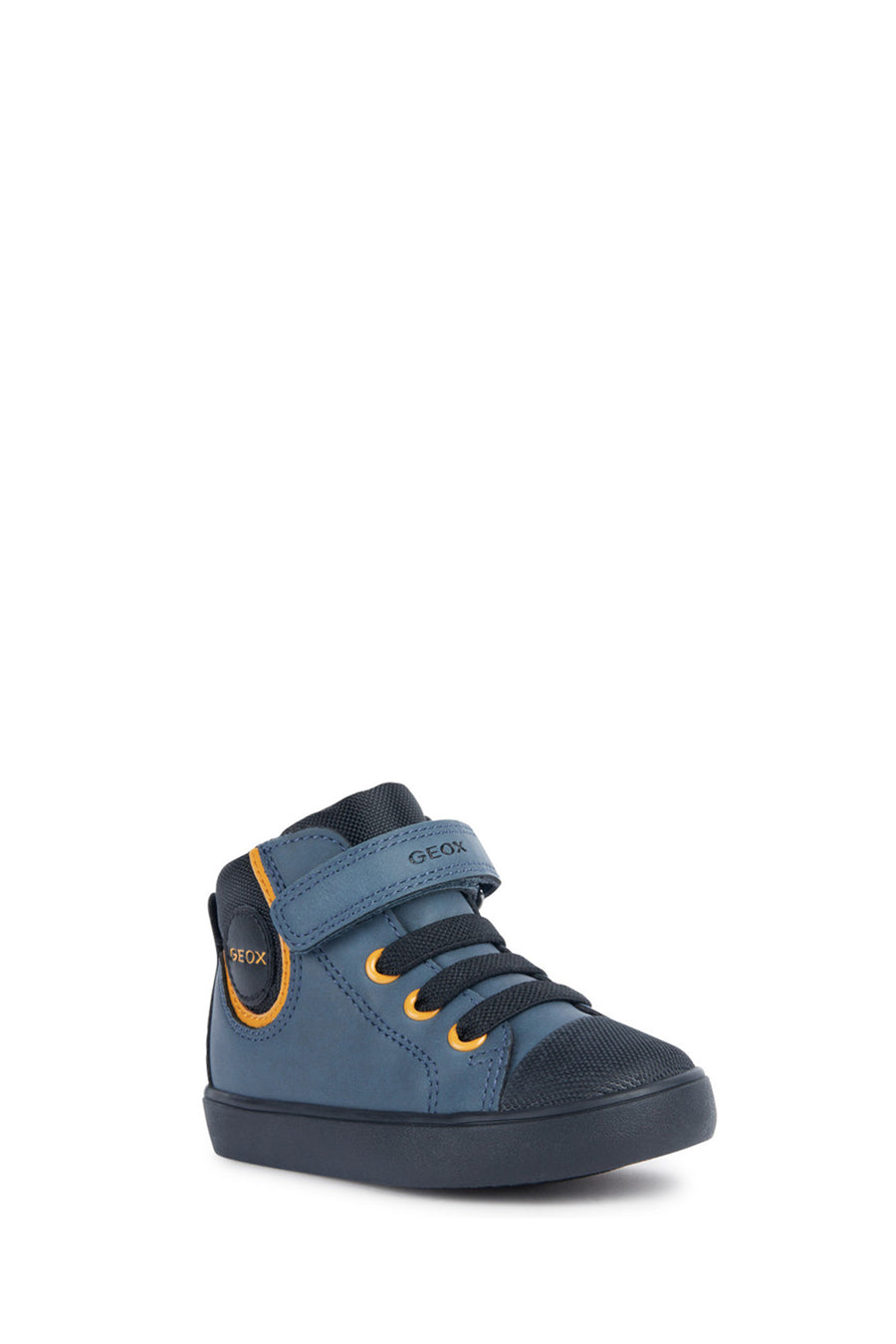 Geox Erkek Bebek Lacivert Gisli B Bantlı Deri Spor Sneaker