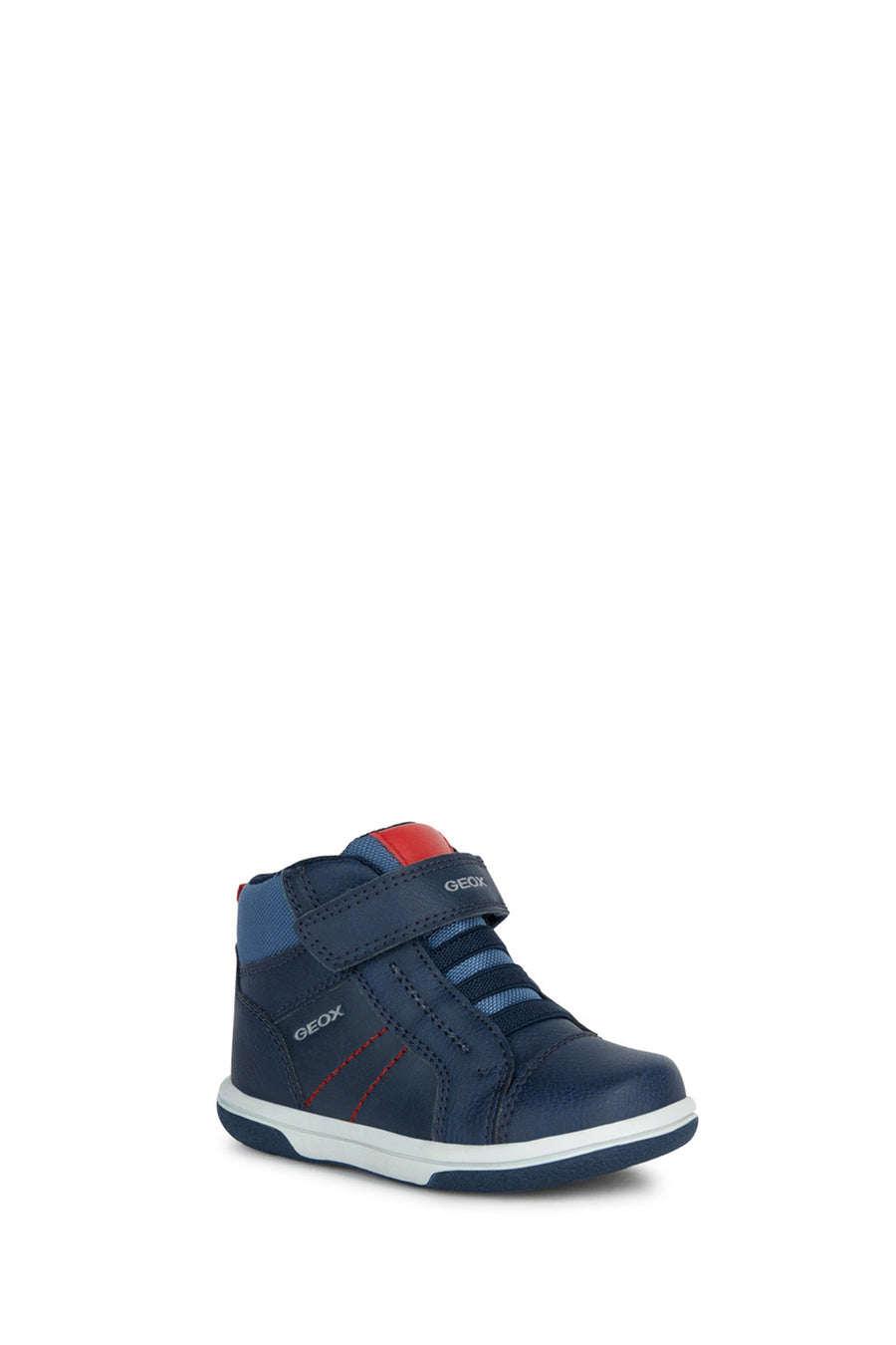 
Geox Baby Boy Navy Blue Strapped Leather Sneaker
