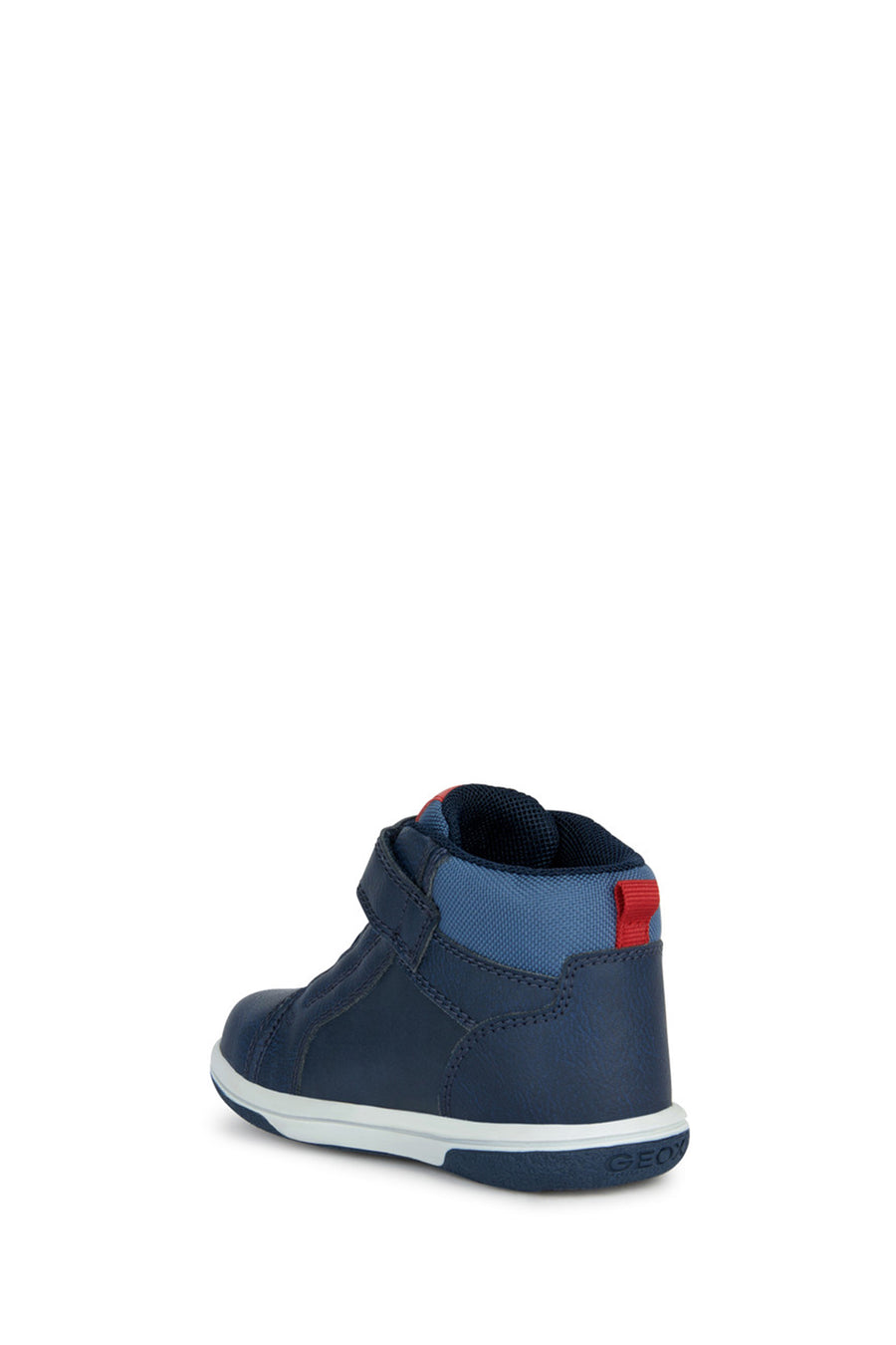 
Geox Baby Boy Navy Blue Strapped Leather Sneaker
