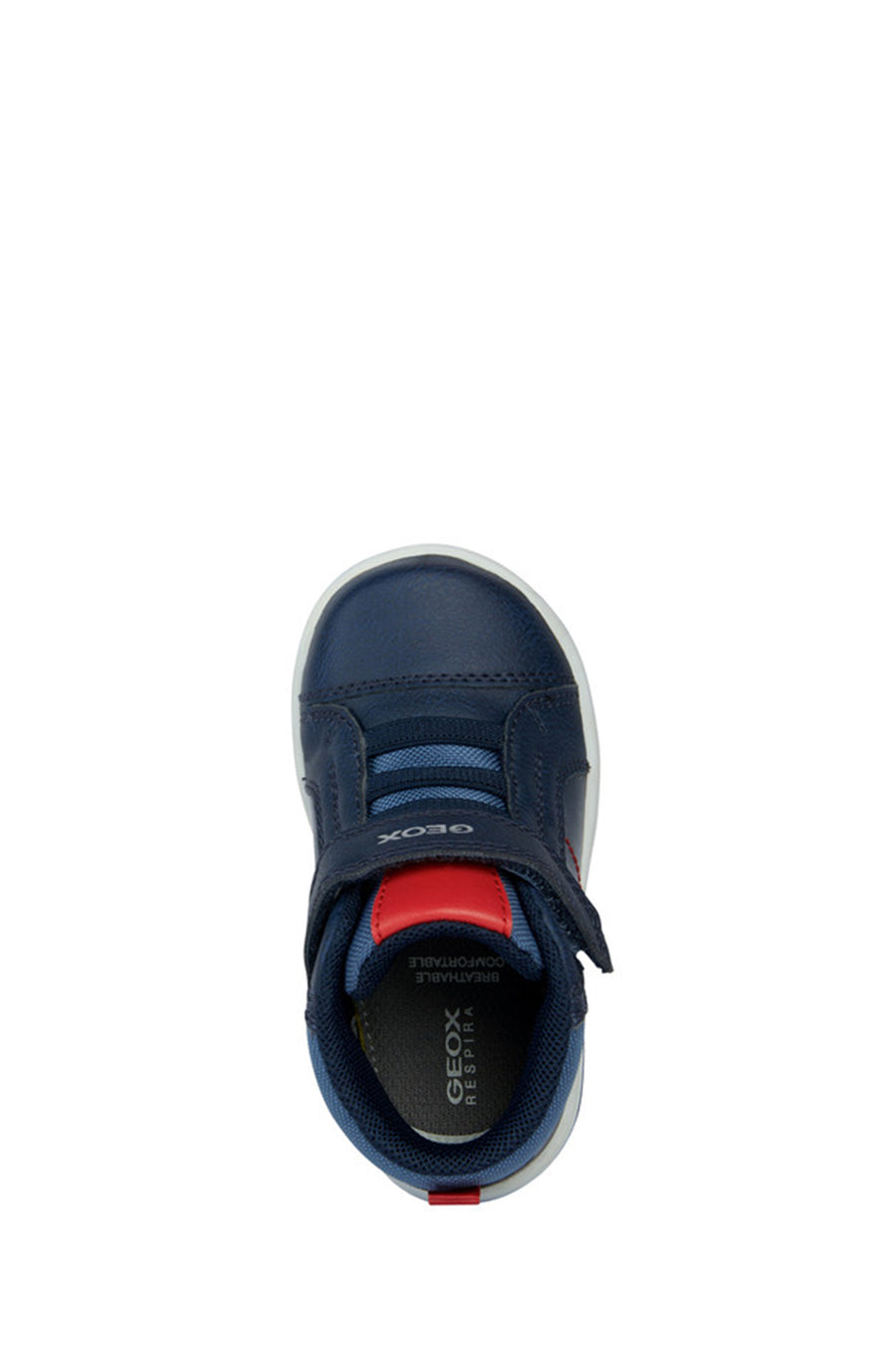 
Geox Baby Boy Navy Blue Strapped Leather Sneaker
