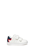 Geox Baby Boy White B Eclyper A - Synth. Lea Double Banded Sneaker | Derimod
