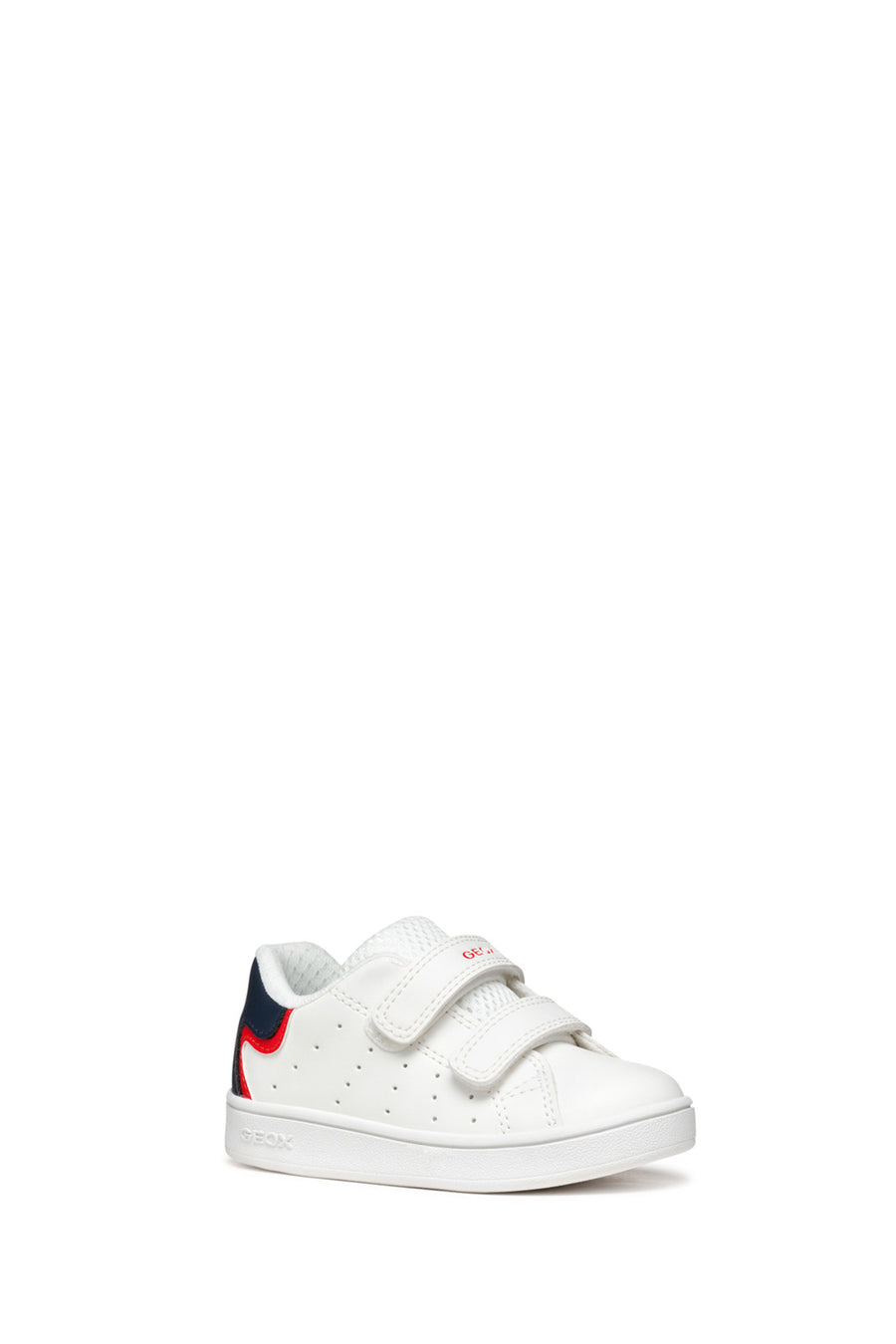 Geox Erkek Bebek Beyaz B Eclyper A - Synt. Lea Çift Bantlı Sneaker