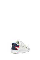 Geox Baby Boy White B Eclyper A - Synth. Lea Double Banded Sneaker | Derimod